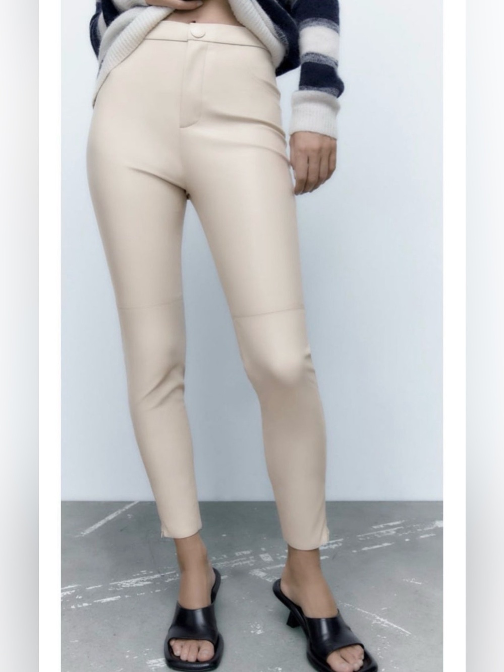 ZARA faux leather leggings